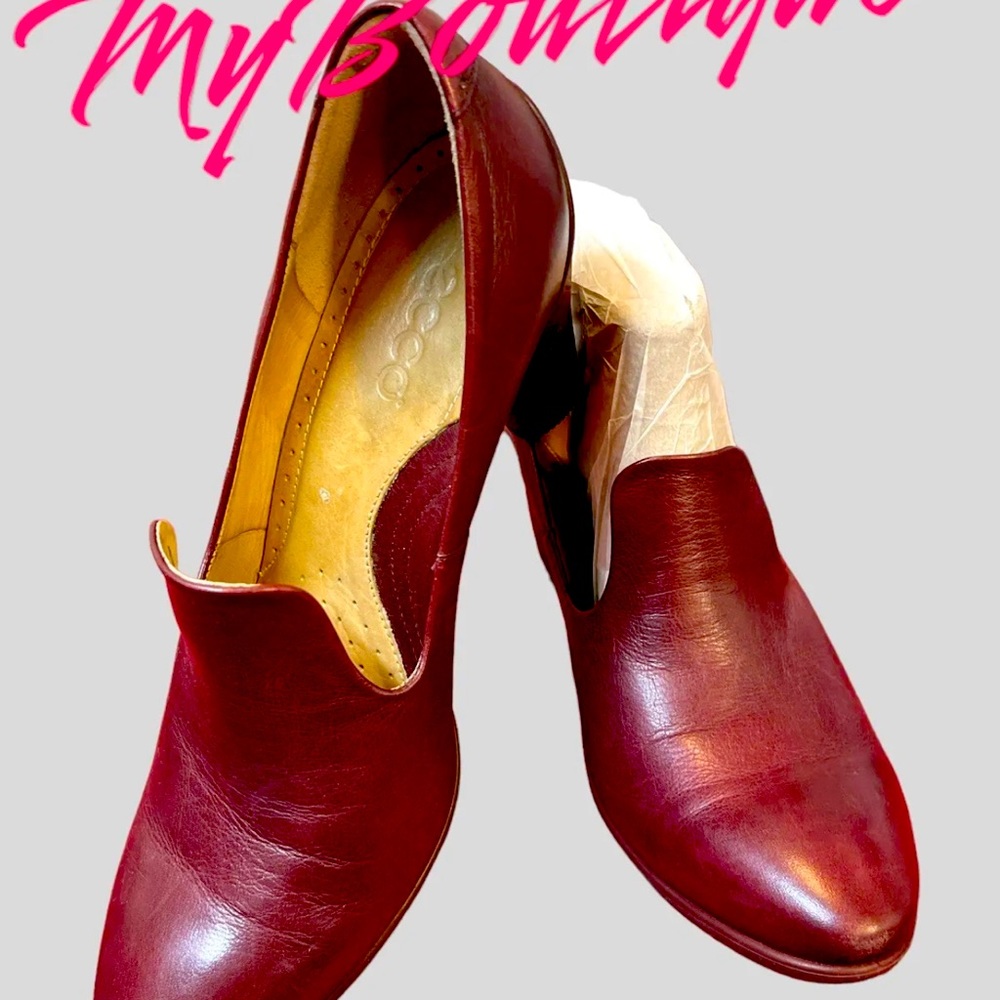 Ecco Danish Design Shape 55 Women’s Size 41 US 9.5-10 Dress Pumps Shoes Burgundy